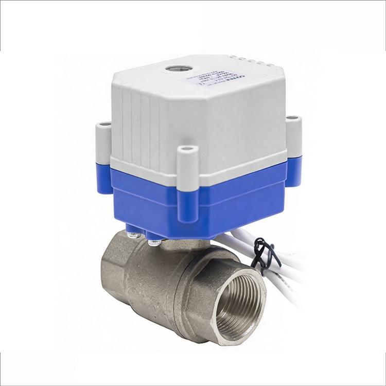 COVNA CWX-15Q 5V DN15 SS304 Electric Ball Valve for Water