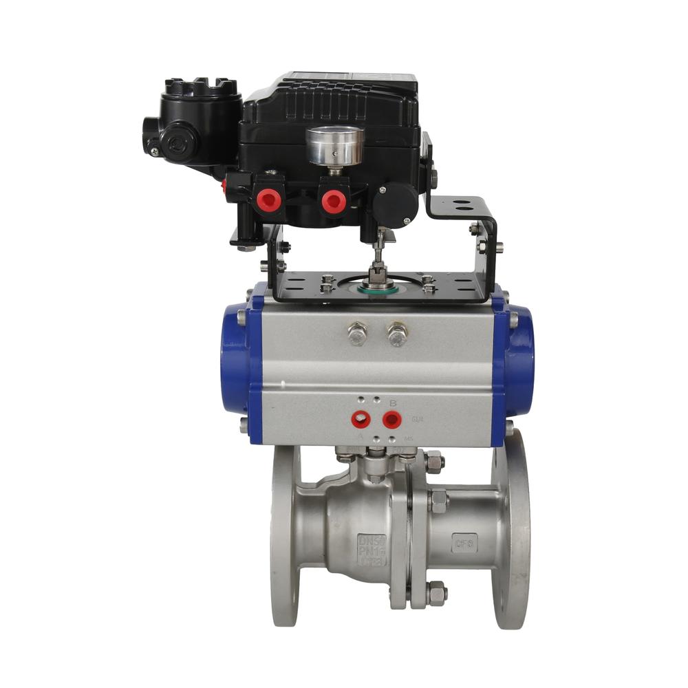 HK55-F Flanged Pneumatic Actuated Ball Valve