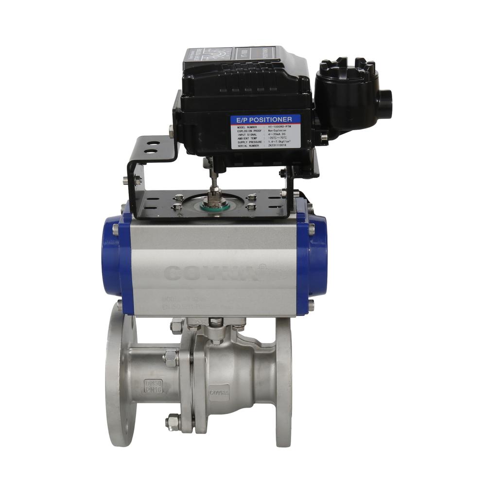 HK55-F Flanged Pneumatic Actuated Ball Valve