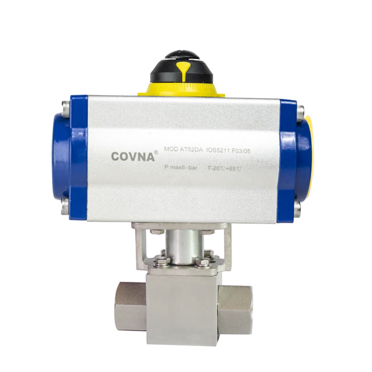 HK56GT 3 Way High Pressure Pneumatic Ball Valve