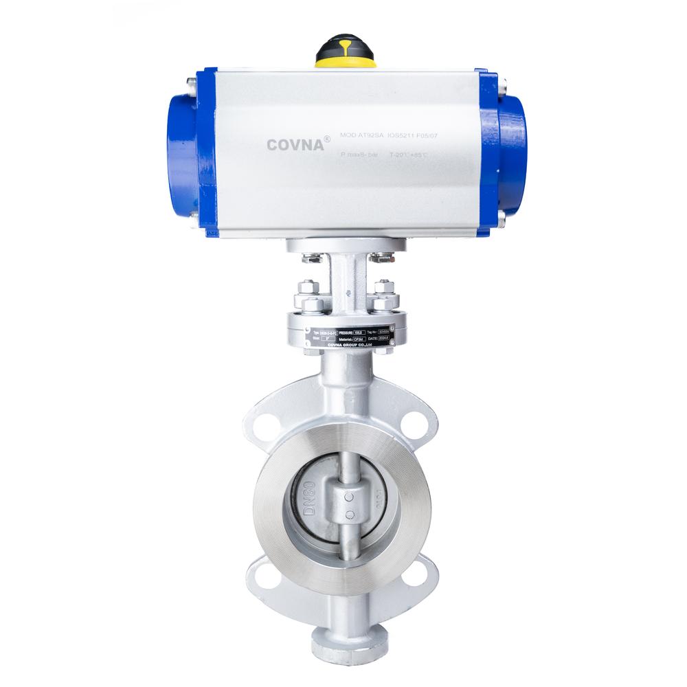 HK59-D-G Pneumatic Hard Seated Butterfly Valve
