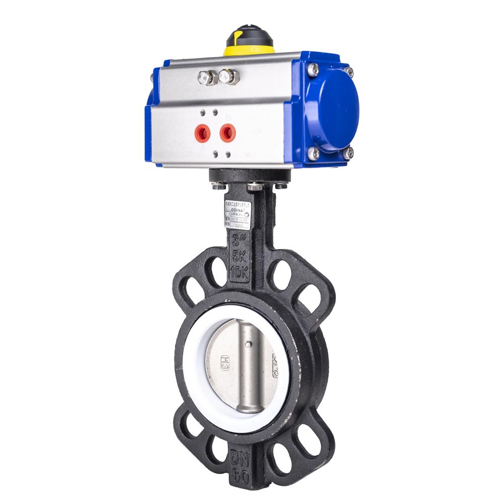 HK59-D Cast Iron Pneumatic Actuated Butterfly Valve