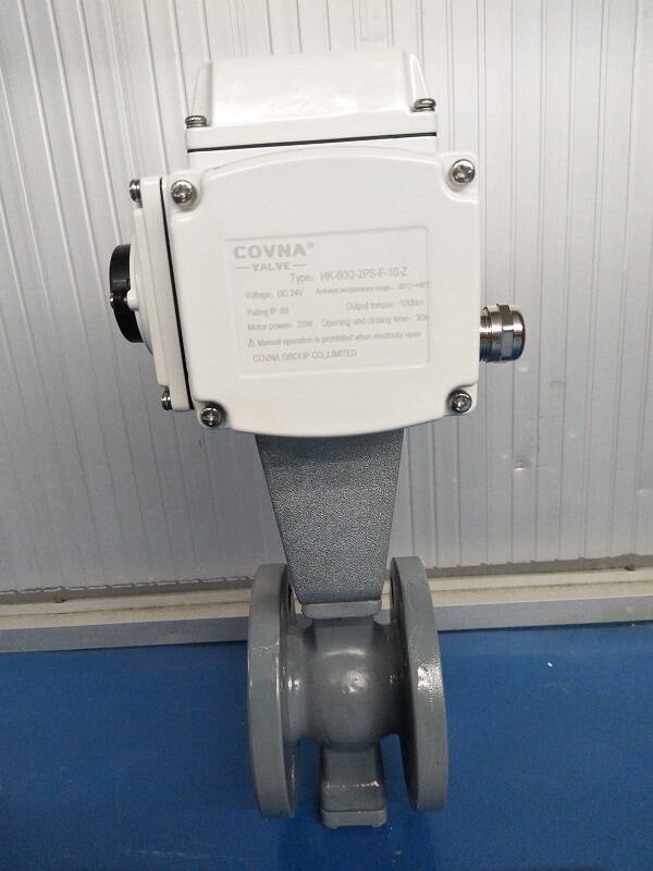 covna-electric-v-port-ball-valve