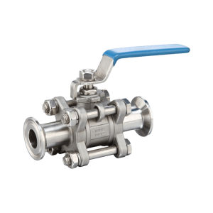 tri-clamp 3-piece ball valve