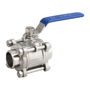 welded 3-piece ball valve